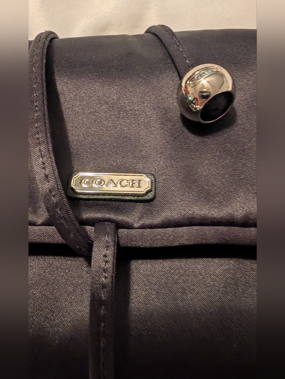 COACH SATIN JEWELRY ORGANIZER BLACK NWT